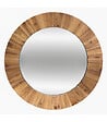 ATMOSPHERA - Grand Miroir mural en Bois de Sapin D 83 cm - vignette