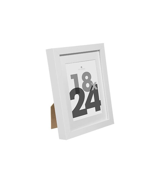 ATMOSPHERA - Cadre photo en Bois Blanc pour Photo 18 x 24 cm - large