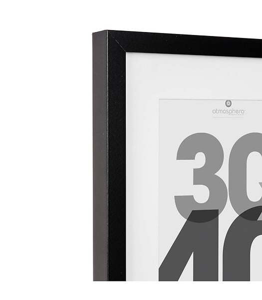 ATMOSPHERA - Cadre photo en Bois Noir pour Photo 30 x 40 cm - large
