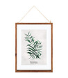 ATMOSPHERA - Cadre décoratif Feuilles en Bois et Verre 38 x 48 cm - vignette