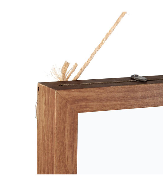 ATMOSPHERA - Cadre décoratif Feuilles en Bois et Verre 38 x 48 cm - large