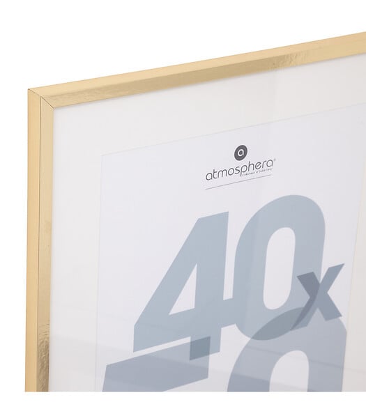 ATMOSPHERA - Cadre photo en Bois Doré pour Photo 40 x 50 cm - large