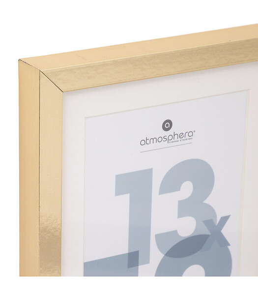 ATMOSPHERA - Cadre Photo en Bois Doré pour Photo 13 x 18 cm - large
