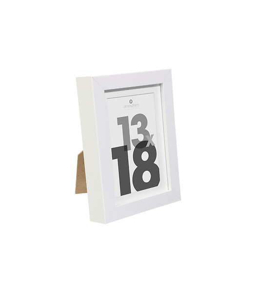 ATMOSPHERA - Cadre photo en Bois Blanc pour Photo 13 x 18 cm - large
