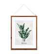 ATMOSPHERA - Cadre décoratif Feuilles en Bois et Verre 38 x 48 cm - vignette