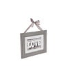 ATMOSPHERA - Cadre photo en Bois avec Ruban  pour photo 17 x 12 cm - vignette