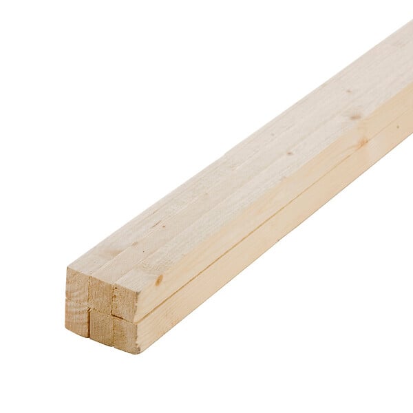 FORESTEA - Lot de 6 tasseaux sapin brut 2000 x 50 x 32 mm - FSC mixte 70% - large