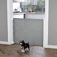 PAWHUT - Barrière de sécurité barrière animaux rétractable automatique 1,15L x 0,83H m teslin métal gris - vignette