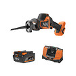 AEG - Pack AEG 18V - Scie sabre Subcompact Brushless 23 mm - Batterie 4.0 Ah - Chargeur - vignette