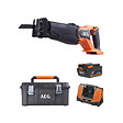 AEG - Pack AEG 18V - Scie sabre Brushless 32 mm - Batterie 4.0 Ah - Chargeur - Caisse de rangement - vignette