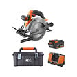 AEG - Pack AEG 18V - Scie circulaire Subcompact Brushless 165 mm - Batterie 4.0 Ah - Chargeur - Caisse de rangement - vignette