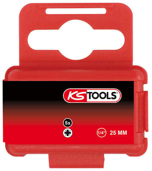 KS TOOLS - KSTOOLS - Embout de vissage pozidriv nÂ°2 - L 25mm - 911.2223 - large