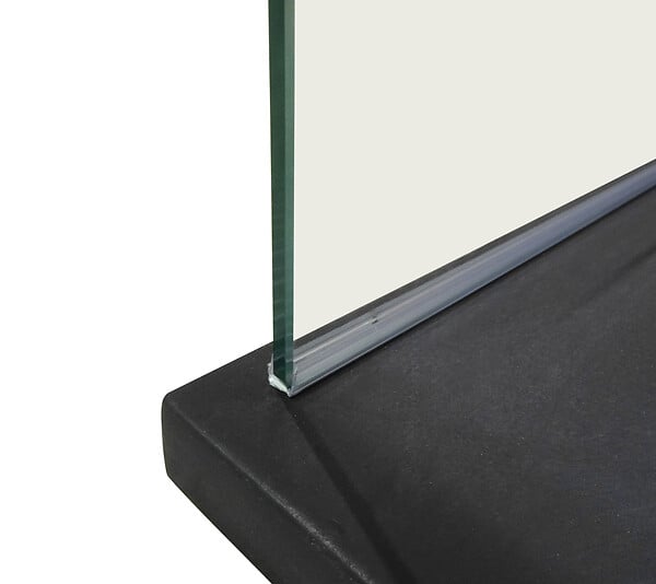 ONDEE - Paroi de douche TUHINA - Verre trempé 8mm - Sérigraphie Dépolie - 100x200cm - large