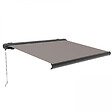 OVIALA - Store banne coffre integral 2.95x2.5m aluminium taupe - Caleta - vignette