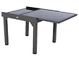 HESPERIDE - Table extensible carrée en verre Piazza 4/8 places Gris anthracite - Hespéride - vignette