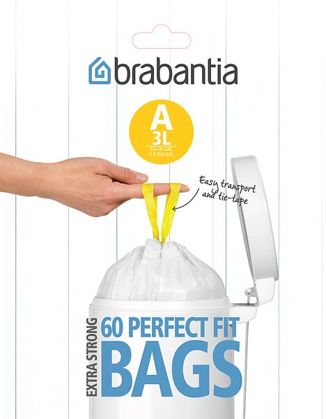 BRABANTIA - Sacs compostables pour poubelle - Code S - 6L - Vert - large