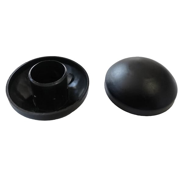 KANGUI - KANGUI Lot de 8 capuchons de poteaux noir 25mm pour trampoline - large
