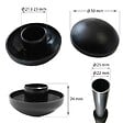 KANGUI - KANGUI Lot de 8 capuchons de poteaux noir 25mm pour trampoline - vignette