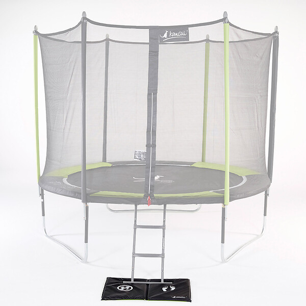 KANGUI - KANGUI Tapis de sol universel pour trampoline - Réversible noir ou vert - large