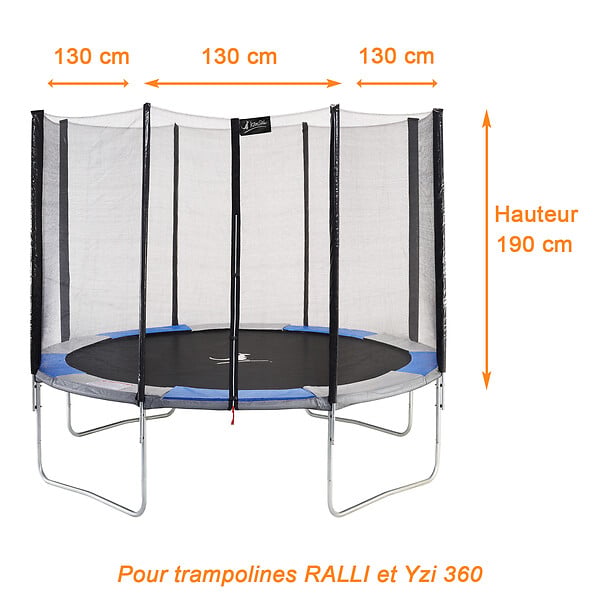KANGUI - KANGUI Filet de sécurité seul pour trampoline RALLI Ø 360cm - large
