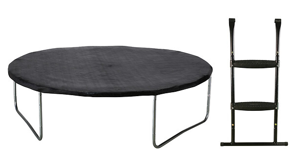 KANGUI - Trampoline Ø 360cm + filet de sécurité + échelle + bâche - PUNCHI 360 Vert - large