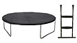 KANGUI - Trampoline Ø 360cm + filet de sécurité + échelle + bâche - PUNCHI 360 Vert - vignette