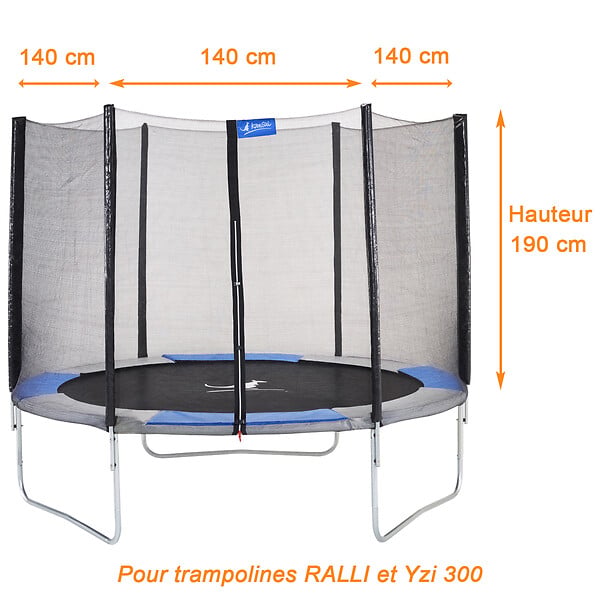 KANGUI - KANGUI Filet de sécurité seul pour trampoline RALLI Ø 300cm - large