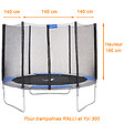 KANGUI - KANGUI Filet de sécurité seul pour trampoline RALLI Ø 300cm - vignette