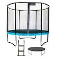 KANGUI - Trampoline Ø 300cm + filet de sécurité + échelle + bâche - PUNCHI 300 Bleu - vignette