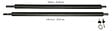 KANGUI - KANGUI Un poteau de filet de sécurité Ø32mm pour trampolines (longeur 212 cm) - vignette