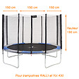 KANGUI - KANGUI Filet de sécurité seul pour trampoline RALLI Ø 430cm - vignette