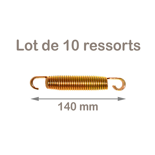KANGUI - KANGUI Lot de 10 ressorts Gold 140mm pour trampoline de jardin - large