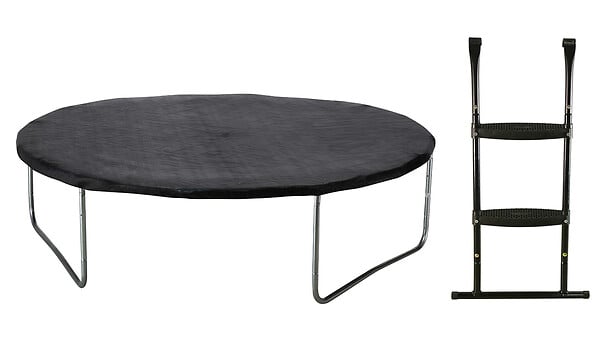 KANGUI - Trampoline Ø 430cm + filet de sécurité + échelle + bâche - PUNCHI 430 Vert - large