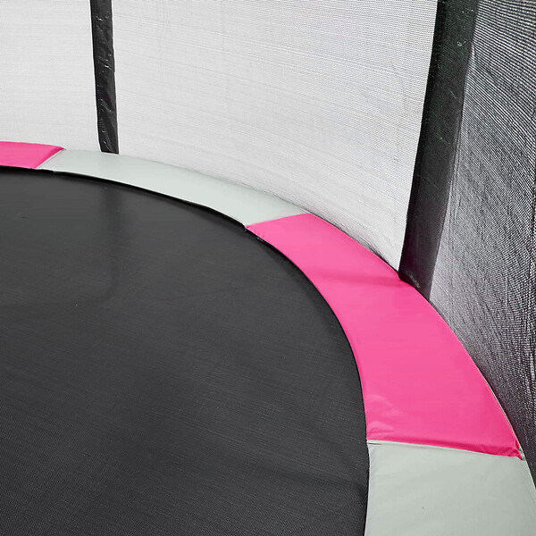 KANGUI - KANGUI Coussin de protection trampoline Ø 305 cm - Rose et Gris - large