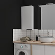 PLANETE BAIN - Armoire de salle de bain 40x80 laqué blanc brillant à suspendre - vignette