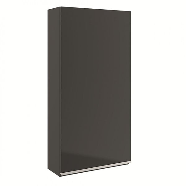 PLANETE BAIN - Armoire de salle de bain 40x80 Noire brillante à suspendre - large