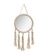 ATMOSPHERA - Miroir mural Corde avec Pompons D 30 cm - vignette