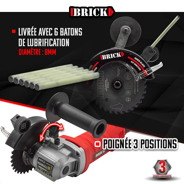BRICK - Brick - Scie Double Lame Multi-matériaux 125mm 1200w - Bscdl1200-125bm - large