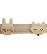ATMOSPHERA - Patère Enfant en Bois 4 Crochets Animaux sauvages - vignette