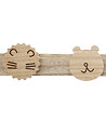 ATMOSPHERA - Patère Enfant en Bois 4 Crochets Animaux sauvages - vignette