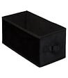 5 FIVE SIMPLY SMART - Boîte de rangement en Velours Noir 15 x 31 x 15 cm - vignette