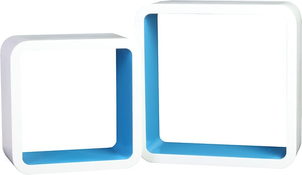 DECOSYSTEM - DSX2 set 2 cube bicolor bleu - large
