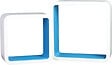 DECOSYSTEM - DSX2 set 2 cube bicolor bleu - vignette