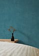 GRANDECO - Papier peint vinyle patine uni - Bleu pétrole - L.53x10.05m - vignette