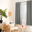 C MA DECO - Rideau occultant 8 œillets - Gris - 140x180cm - vignette