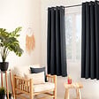 C MA DECO - Rideau occultant 8 œillets - Gris foncé - L.140xH.180cm - vignette