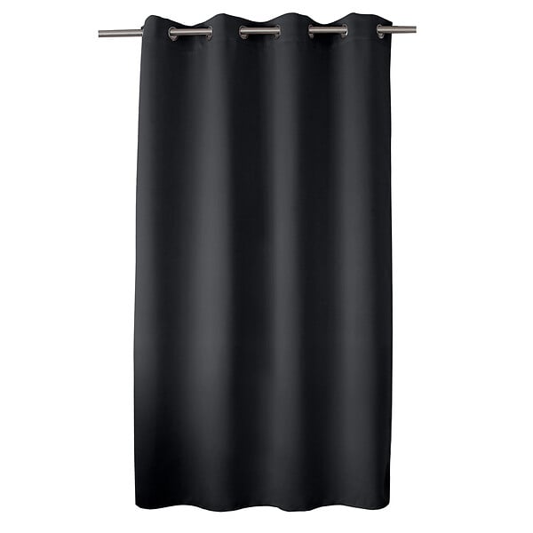 C MA DECO - Rideau occultant 8 œillets - Gris foncé - L.140xH.180cm - large