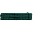 C MA DECO - Coussin de sol avec poignée coton 50x50x10cm vert foncé - vignette
