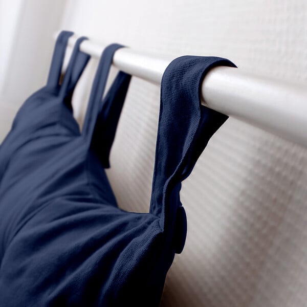 C MA DECO - Tête de lit coussin Panama 70x45cm - Bleu marine - large