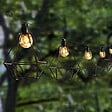 LUMISKY - Guirlande solaire diamant MILY 10 ampoules 3.90M - vignette
